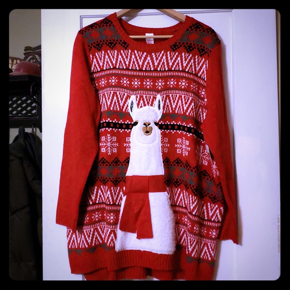 Holiday Llama Sweater!